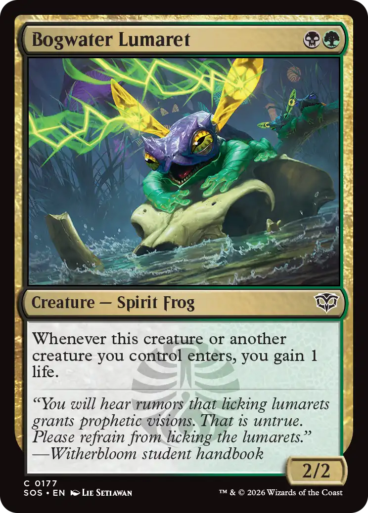 Bogwater Lumaret — Common Spirit Frog from Secrets of Strixhaven