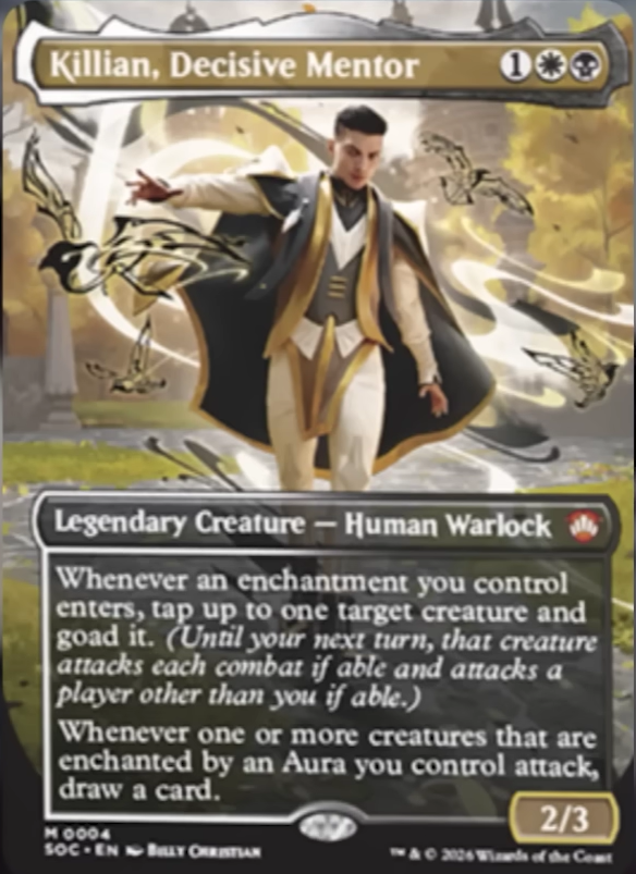Killian, Decisive Mentor — Silverquill Commander