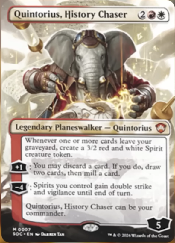 Quintorius, History Chaser — Lorehold Planeswalker Commander